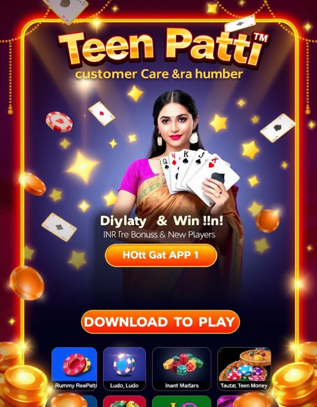 Teen Patti Customer Care Number Banner
